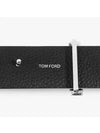 Silver Hardware T Logo Reversible Leather Belt Brown - TOM FORD - BALAAN 4