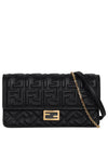 FF Baguette Nappa Leather Long Wallet Black - FENDI - BALAAN 2