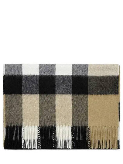 Classic Check Cashmere Muffler Beige - BURBERRY - BALAAN 2