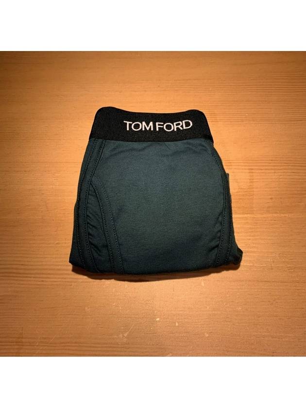 Logo Band Cotton Boxer Briefs Everglades - TOM FORD - BALAAN 4