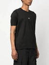 Logo Print Short Sleeve T-Shirt Black - CP COMPANY - BALAAN 4