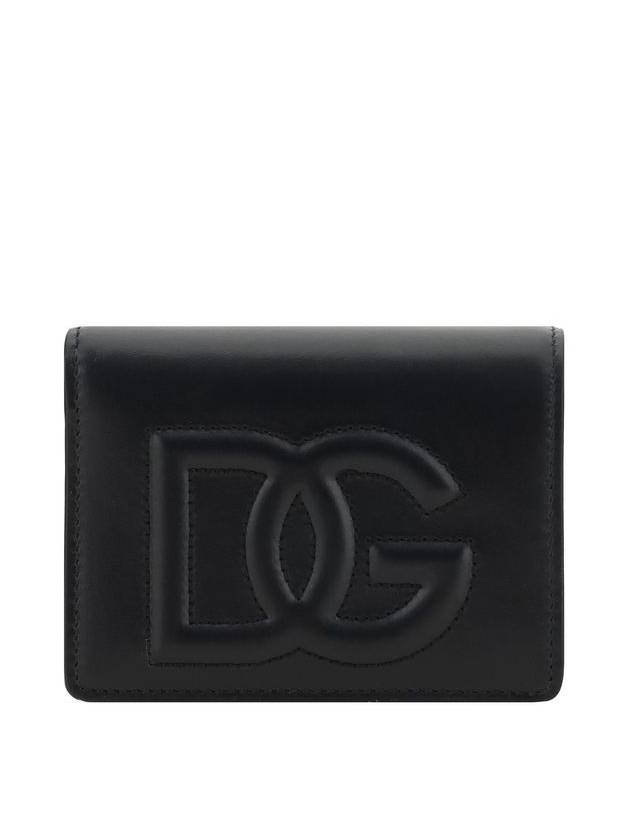 DG logo leather halfwallet black - DOLCE&GABBANA - BALAAN 2