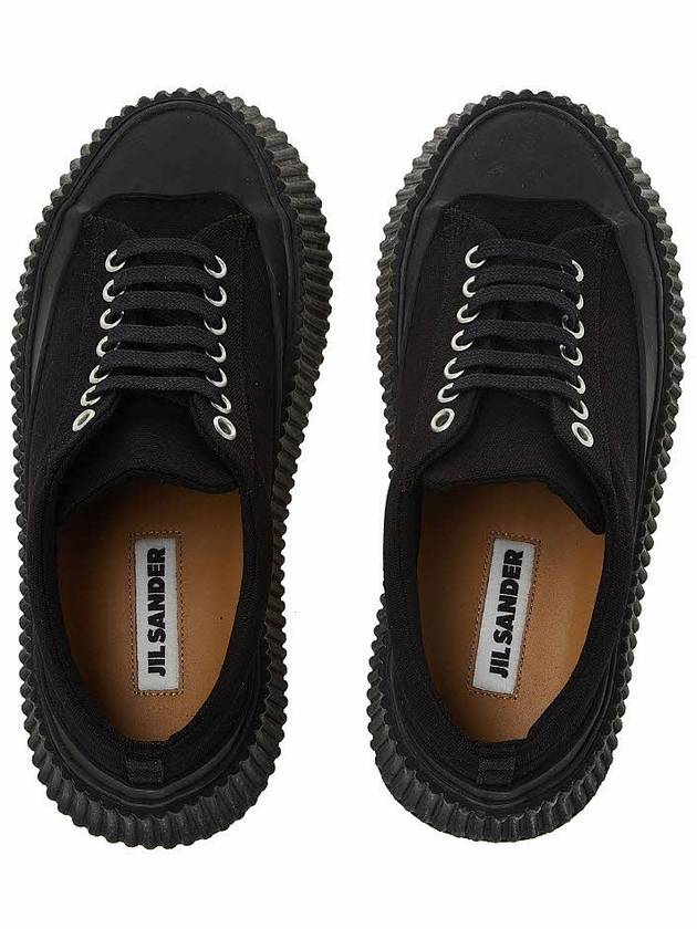 Platform Low Top Sneakers Black - JIL SANDER - BALAAN 7