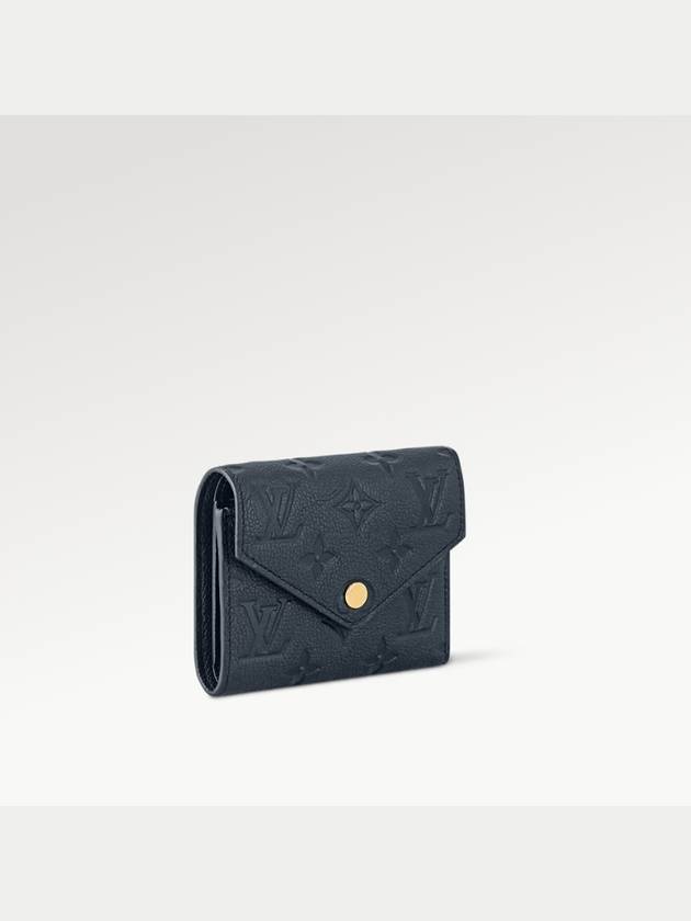 Victorine Monogram Empreinte Half Wallet Navy - LOUIS VUITTON - BALAAN 5