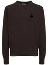 Men's Mike Logo Sweatshirt Dark Brown - ISABEL MARANT - BALAAN 2