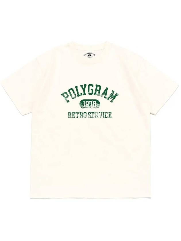 VINT RETRO SERVICE T SHIRTS IVORY - POLYGRAM - BALAAN 3