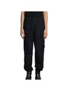 Ghost Piece O Ventile Cotton Cargo Straight Pants Black - STONE ISLAND - BALAAN 1