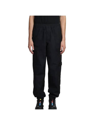 Ghost Piece O Ventile Cotton Cargo Straight Pants Black - STONE ISLAND - BALAAN 1