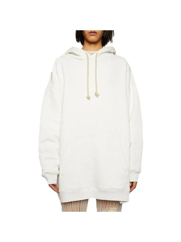 Studios Bag Label Patch Hooded Top White - ACNE STUDIOS - BALAAN.