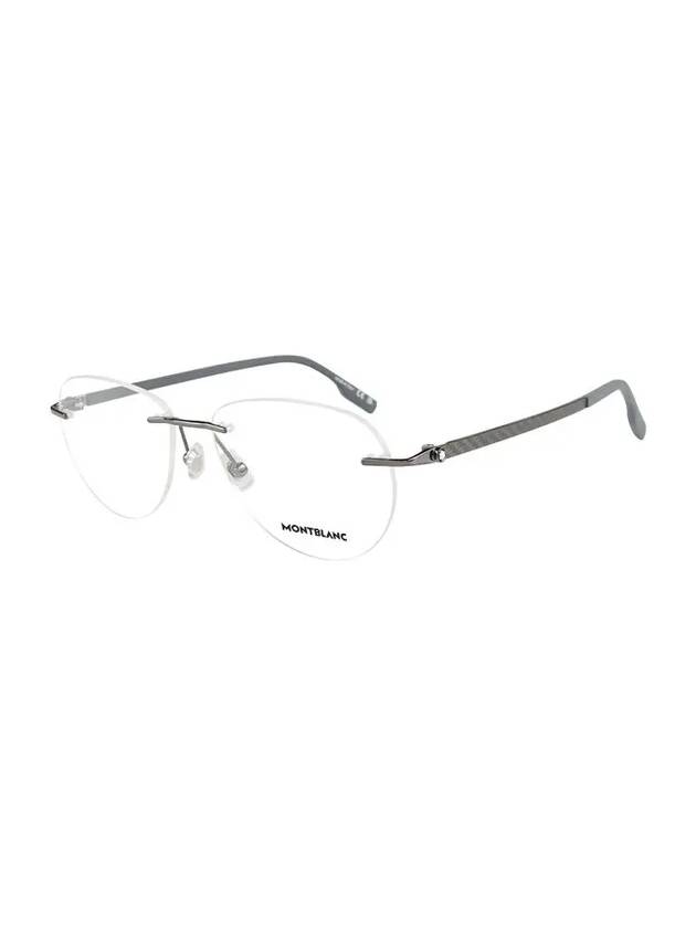 Eyewear Round Metal Eyeglasses Ruthenium - MONTBLANC - BALAAN 2