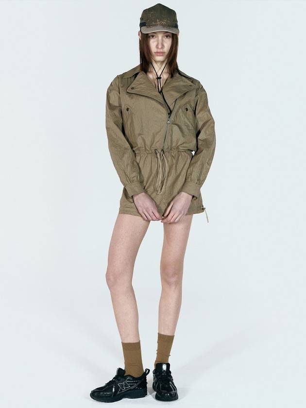 Rider Jacket Short Dress Beige - ULKIN - BALAAN 3