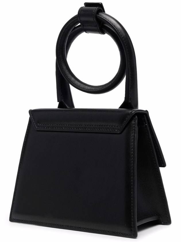 Le Chiquito Noeud Coiled Leather Tote Bag Black - JACQUEMUS - BALAAN 3