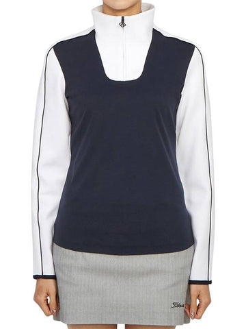 Golf wear mid layer women s long sleeve t shirt AWJS08982 6855 - J.LINDEBERG - BALAAN 1