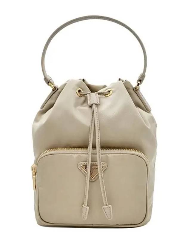 Duet Re-Nylon Bucket Bag Desert Beige - PRADA - BALAAN 3