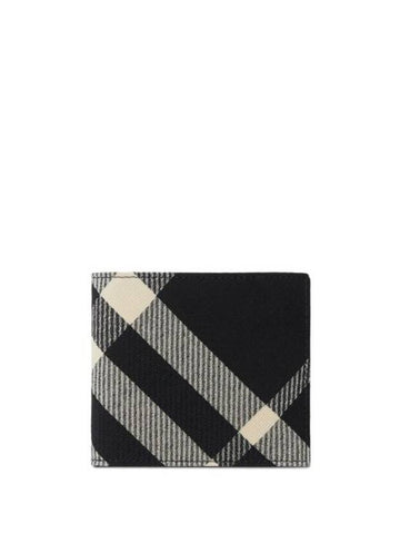 Check Bifold Bifold Wallet Black - BURBERRY - BALAAN 1