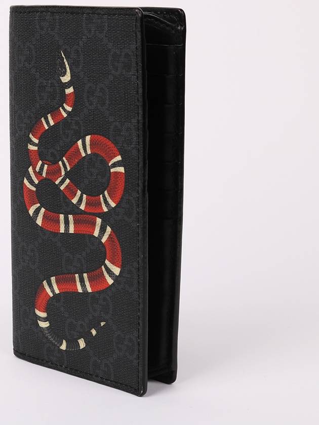 Black GG Supreme Kingsnake Long Wallet 459456 - GUCCI - BALAAN 2