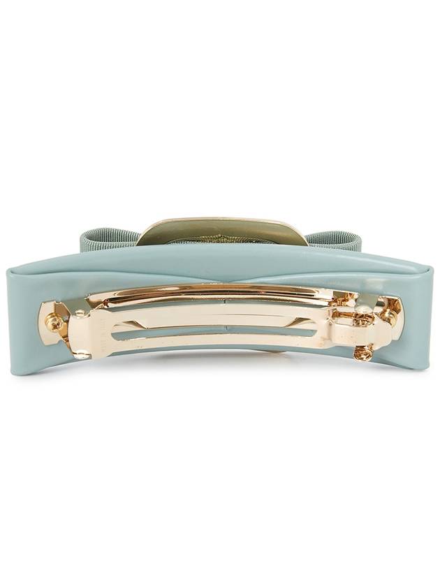 New Vara Plate Hair Clip Blue - SALVATORE FERRAGAMO - BALAAN 3