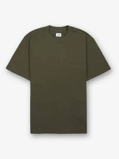 30/1 Jersey Back Goggle Short Sleeve T-Shirt Green - CP COMPANY - BALAAN 2