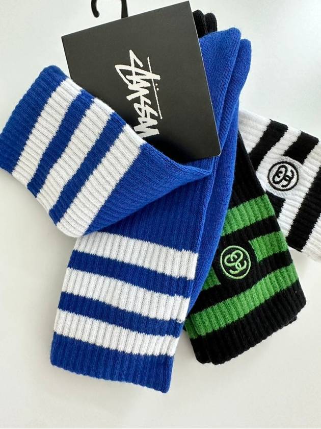 AU Australia SS LINK Striped Socks 3 Pack ST7235011 Multi MENS ONE SIZE - STUSSY - BALAAN 6