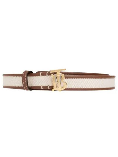 TB Logo Leather Belt Brown - BURBERRY - BALAAN 2