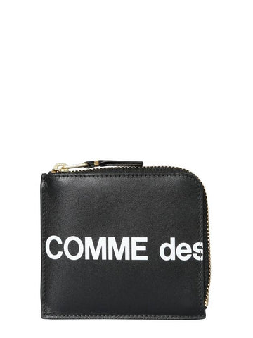 Huge Logo Coin Purse Black - COMME DES GARCONS WALLET - BALAAN 1