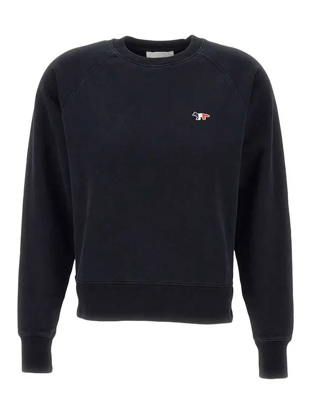 Tricolor Fox Patch Adjusted Sweatshirt Black - MAISON KITSUNE - BALAAN 3