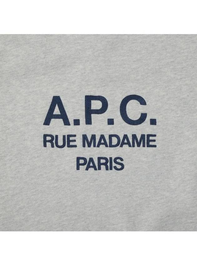 Rufus Embroidery Logo Sweatshirt Grey - A.P.C. - BALAAN 4