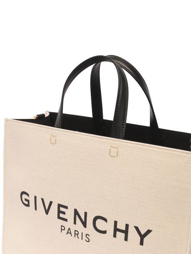 G Logo Canvas Medium Tote Bag Beige - GIVENCHY - BALAAN 5