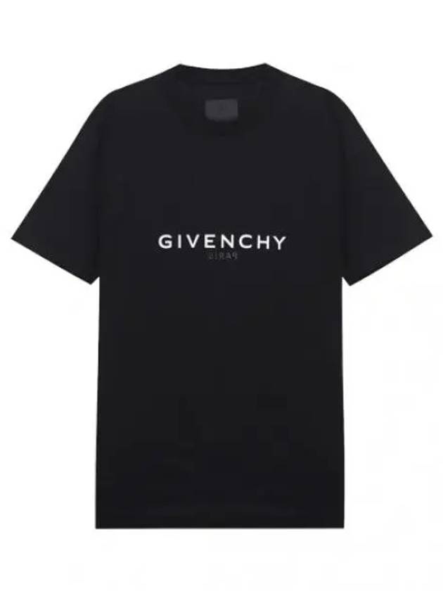 Reverse Logo Slim Fit Short Sleeve T Shirt Men s Tee - GIVENCHY - BALAAN 1