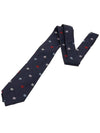 Pegasus Logo Silk Tie Navy - ETRO - BALAAN 4