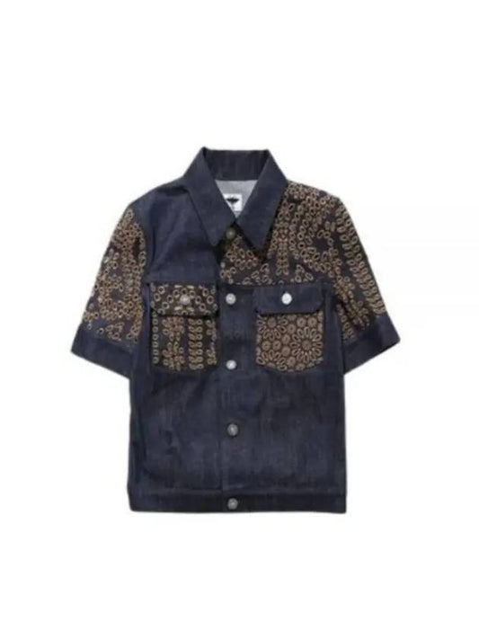 23 322V27M3178 5854 Cotton Denim Flower Embroidery Jacket - DIOR - BALAAN 1
