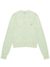 Baby Fox Patch Regular Cardigan Lemonade - MAISON KITSUNE - BALAAN 2