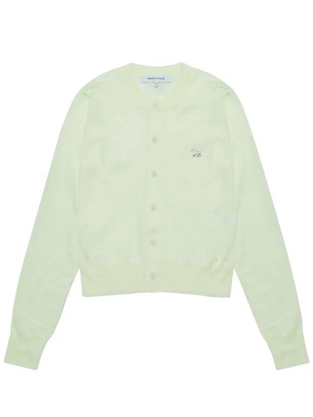 Baby Fox Patch Regular Cardigan Lemonade - MAISON KITSUNE - BALAAN 3