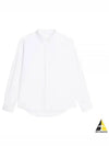 Hidden Button Long Sleeve Shirt White - AMI - BALAAN 2