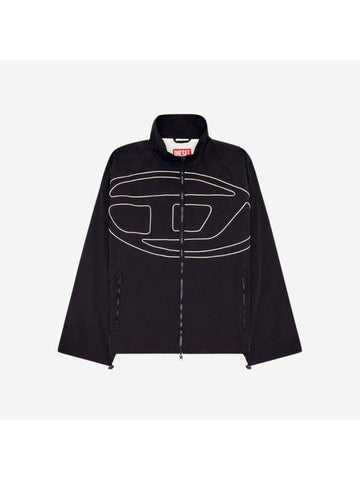 J Vatel Piped Oval D Taslan Jacket Black - DIESEL - BALAAN 1