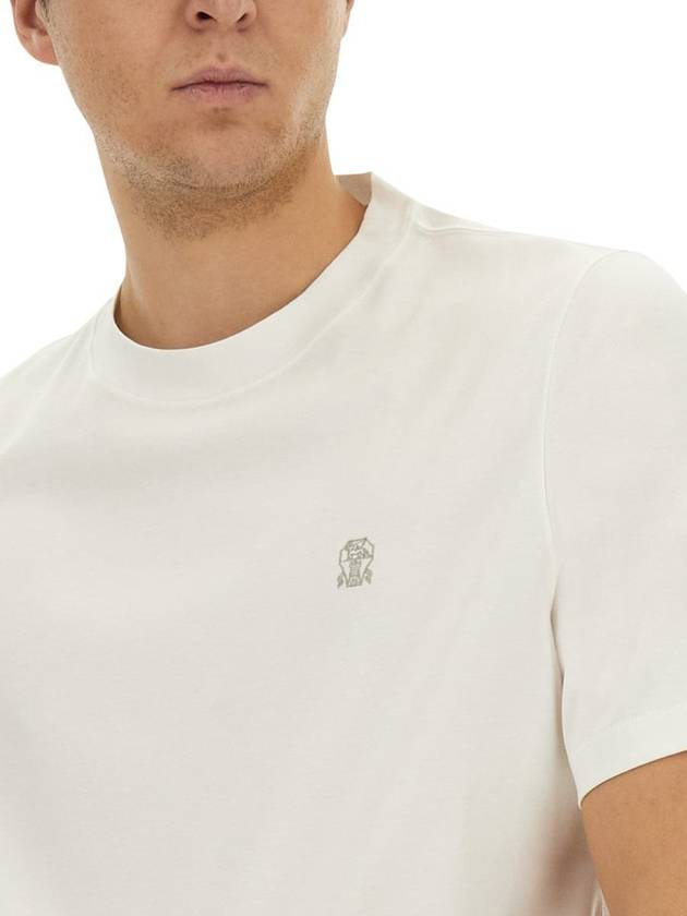 Brunello Cucinelli T-Shirt With Logo - BRUNELLO CUCINELLI - BALAAN 4