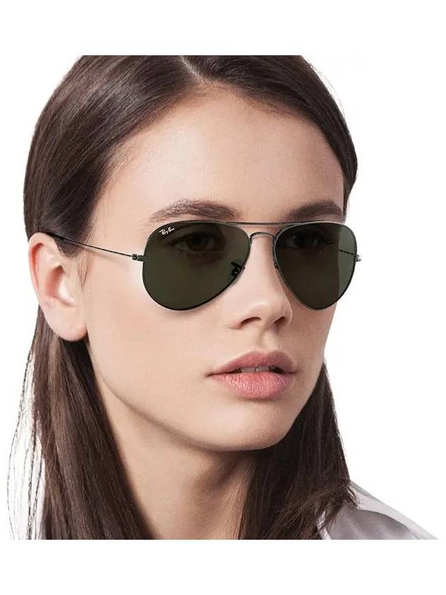 Eyewear Aviator Metal Large Sunglasses Black Green - RAY-BAN - BALAAN 4