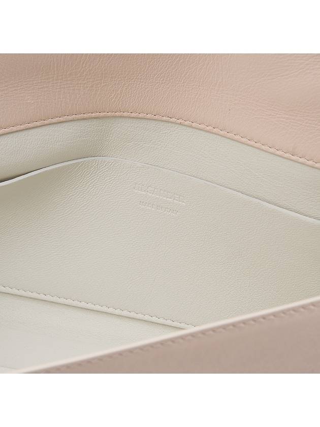 Logo Patent Leather Shoulder Bag Pale Pink - JIL SANDER - BALAAN 11