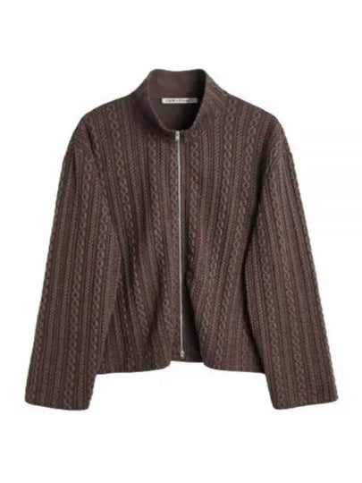 Shrunken Jacquard Cardigan Brown - OUR LEGACY - BALAAN 2