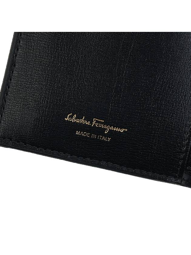 Vara Bow Half Wallet Black - SALVATORE FERRAGAMO - BALAAN 10