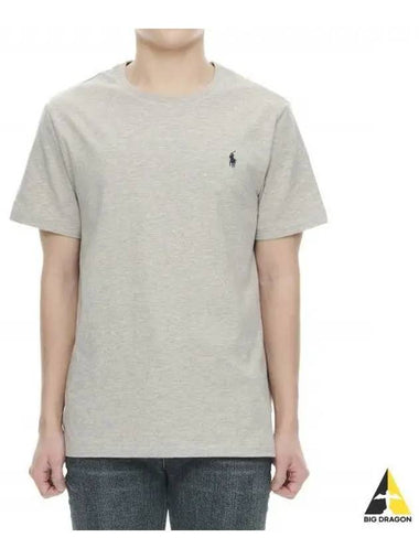 Custom Slim Fit Cotton T Shirt Gray - POLO RALPH LAUREN - BALAAN 1