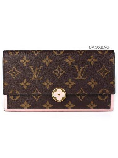 LV Flor Long Wallet Pink LV42WT001 - LOUIS VUITTON - BALAAN 1