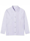 Homme Pliss? Pleated Shirt Jacket Soft Lavender HP46JC106 80HP46JC106 80 - ISSEY MIYAKE - BALAAN 1