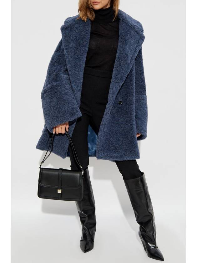 Women's Ted Girl Shearling Coat Blue - MAX MARA - BALAAN 3