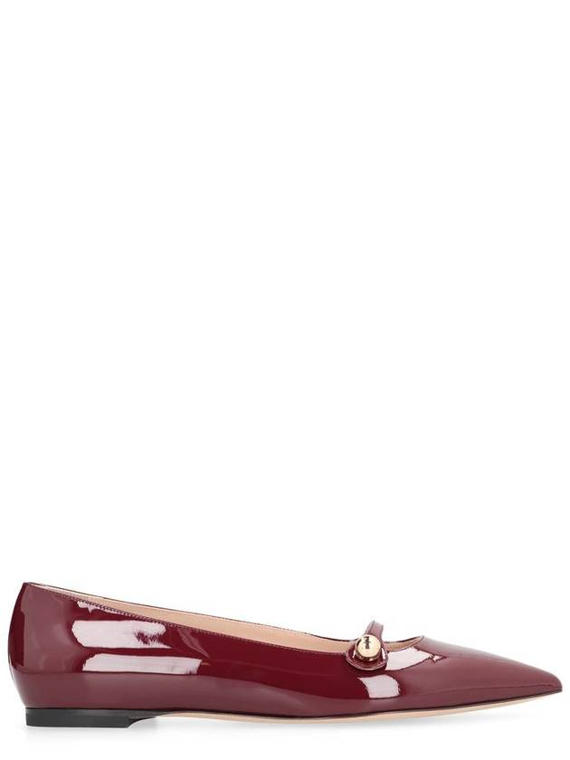 Casadei Cleo Leather Pointy-Toe Ballet Flats - CASADEI - BALAAN 1