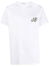 Double Logo Patch Short Sleeve T-shirtWhite - MONCLER - BALAAN 1