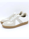 Chels Unisex Height 5cm Artificial Leather German Army Sneakers Ivory - SUPENER - BALAAN 3