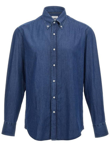 Brunello Cucinelli Chambray Shirt - BRUNELLO CUCINELLI - BALAAN 1