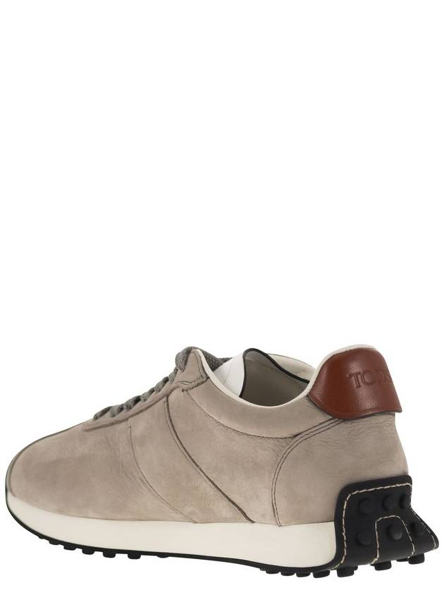 T Vintage Leather Low Top Sneakers Gray - TOD'S - BALAAN 4