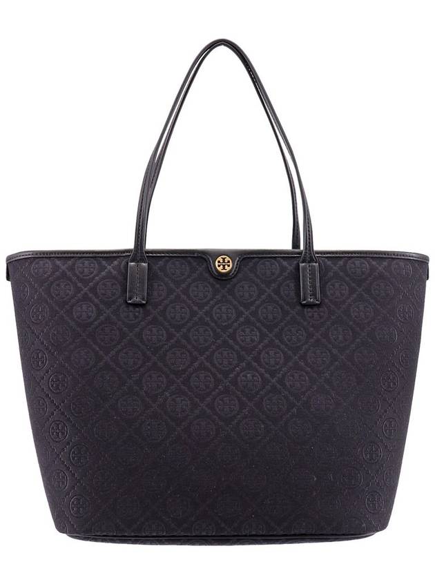 T Monogram Tote Bag Black - TORY BURCH - BALAAN 2